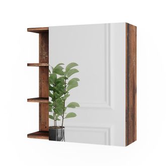 Vicco Armario Con Espejo De Ba&ntilde;o Fynn, Estilo Antiguo, 62 X 64 Cm