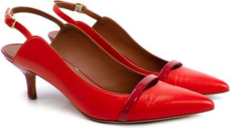 Malone Souliers Red Leather Slingbacks Size 37