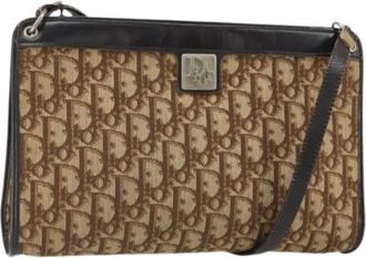 Dior Pre-owned Shoulder Bags, female, Brown, Size: ONE SIZE Pre-owned Vintage Shoulder Bag