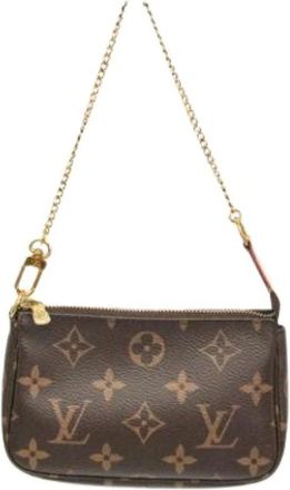 Louis Vuitton Pre-owned Mini Bags, female, Brown, Size: ONE SIZE Pre-owned Mini Pochette Accessoires M58009