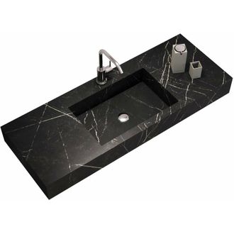 TFT Home Furniture Top vasca integrata 120 YOKA grafite
