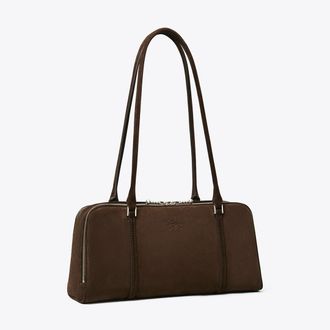 Tory Burch Womens Small Marshmallow Suede Satchel, One Size