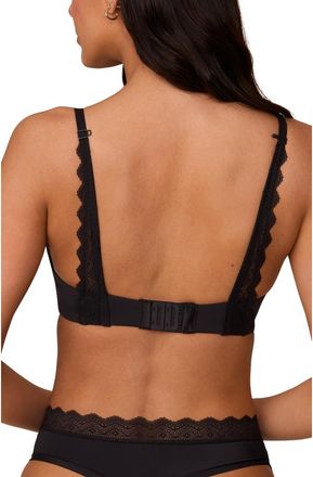 Harper Wilde Base Lace T-Shirt Bra in Black at Nordstrom, Size 32A