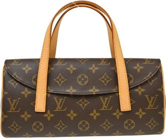 Louis Vuitton Sonatine Monogram Canvas Brown Canvas Handbag (Pre-Owned)