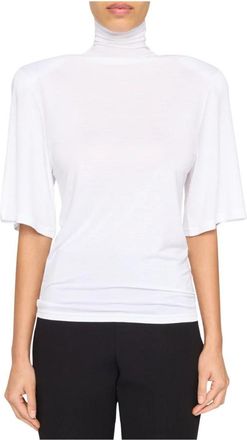 Jacquemus Witte Schouder T-Shirt - Dames - T-shirts - Wit - L - Tops