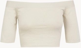 Cortana Dames, Blouses & Shirts, Beige, Maat: 2XS Katoen