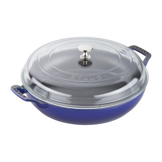 Staub Cast Iron 3.5-qt Braiser with Glass Lid