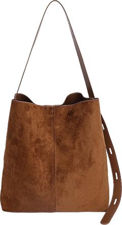 Generic Womens Faux Suede Large Shoulder Bag for Autumn Winter with Plenty of Storage for School, Work and Travel