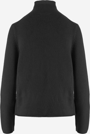 Allude Womens Cashmere Sweater Black
