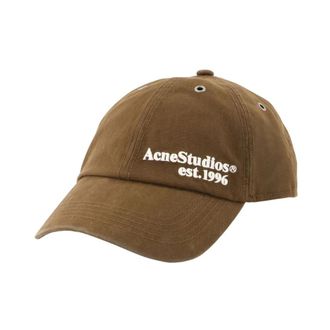 Acne Studios Logo Cap - unisex - Petten - Bruin - ONE Size - Katoen - Accessoires