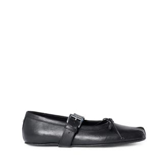 Ann Demeulemeester Bailarinas Zoey con Cintur&oacute;n - Shoes - Mujer - Negro - 39 EU