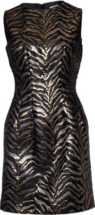 Roberto Cavalli Lurex zebra printed dress