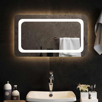 vidaXL Espejo De Ba&ntilde;o Con Led 70x40 Cm Vidaxl