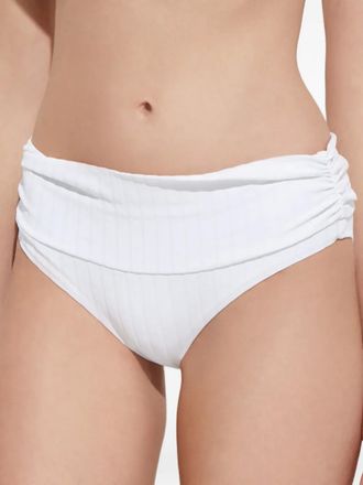 Melissa Odabash Slip bikini Bel Air con arricciatura - Bianco