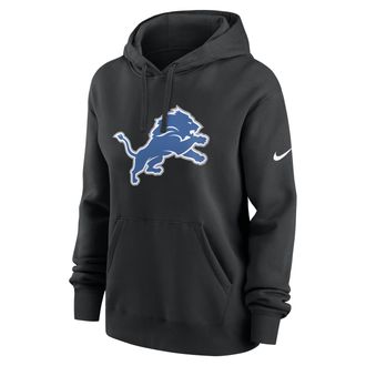 Nike Detroit Lions Club Nike Womens NFL Pullover Hoodie in Black | 00Z500A9J-LT3