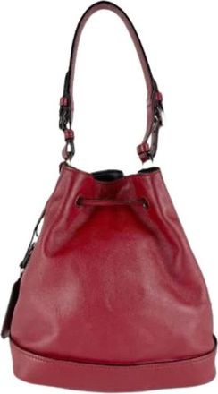 Prada Pre-owned Bucket Bags, female, Red, Size: ONE SIZE Pre-owned Vintage Bucket Bag