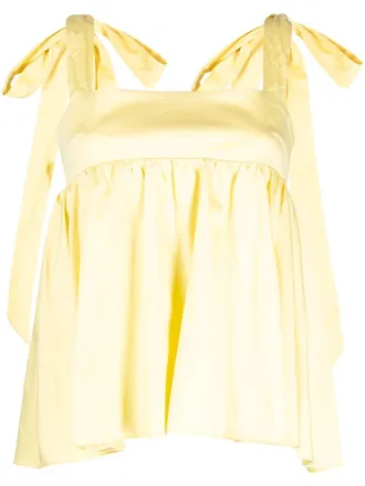 Kika Vargas Top Susan smanicato - Giallo