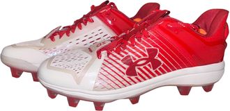 Under Armour Mens Yard Low Mt Baseball Cleat In Red