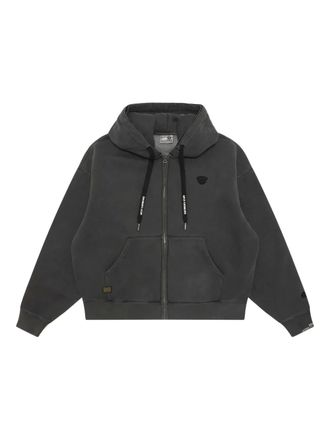 Aape By A Bathing Ape ribbed-hem hoodie - Black