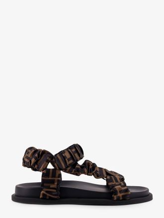 Fendi Sandali Feel in raso elastico con motivo FF - FENDI - gender_Woman