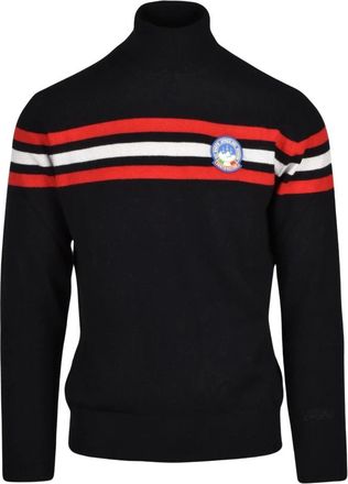 MC2 Saint Barth Truien & Vesten, Heren, Zwart, XL, Wol, Dolcevita Turtleneck