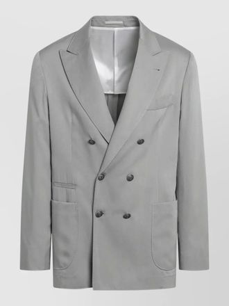 Brunello Cucinelli tailored suit double breasted notch lapel