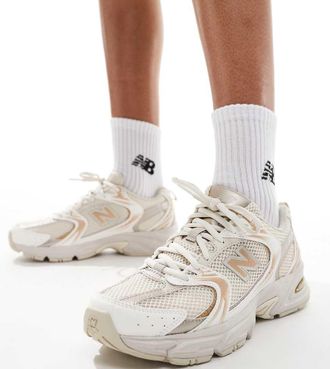 New Balance 530 - Sneakers oro chiaro metallizzato - In esclusiva per ASOS