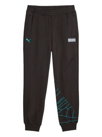 Puma x Mercedes AMG logo-print track pants - men - Cotton/Polyester - S - Black