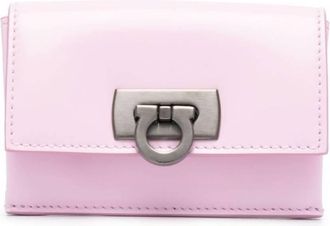 Ferragamo Card Case With Gancini Clasp