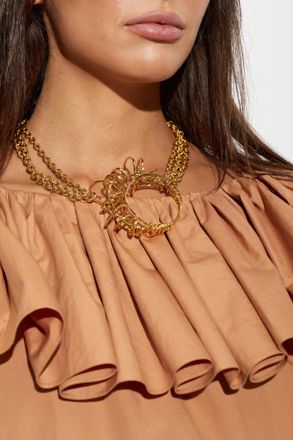 Chlo&eacute; Brass Necklace Tulip, Womens, Gold