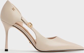 Charles & Keith Leather Pointed DOrsay Stilettos