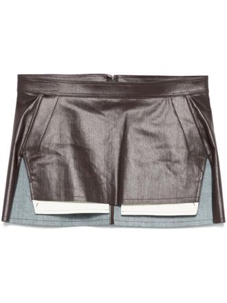 Rick Owens Fog Cutoff Mini Skirt