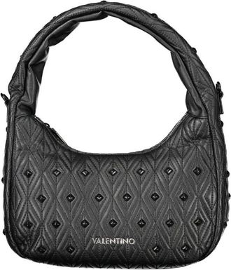 Valentino Quilted Studded Hobo - Dames - Handtassen - Zwart - ONE Size - Polyester - Tassen