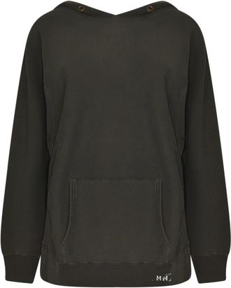 Maison Margiela Stijlvolle Sweaters Collectie - Dames - Hoodies - Zwart - M - Hoodies & sweatvesten