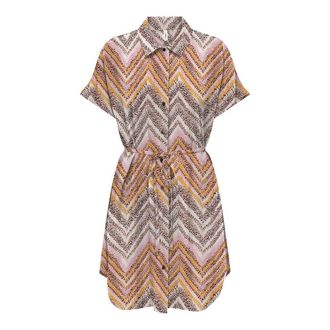 Only Bedrukte korte jurk met korte mouwen