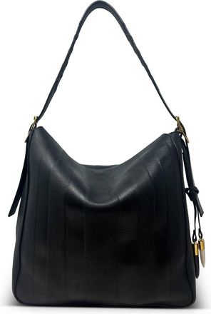 Kempton & Co. Hobo Shoulder Bag In Black Heat Striped