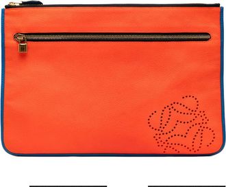 Loewe 2010-2025 Multicolor Leather Anagram clutch bag - unisex - Calf Leather/Leather - One Size - Multicolour