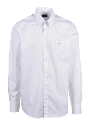 Paul & Shark Long-Sleeve White Cotton Shirt