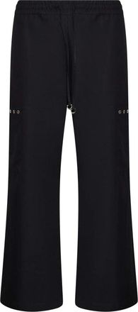 John Richmond Wijde broek met metallic details - Heren - Wijde Broeken - Zwart - M - Broeken