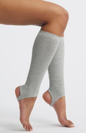High Heel Jungle Marnie Cotton Blend Rib Stirrup Socks in Grey at Nordstrom