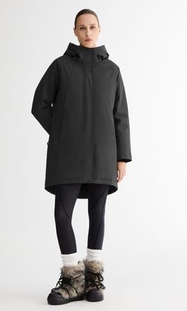 Orolay Mid-Length Windproof Parka Coat in Black at Nordstrom, Size Xx-Large