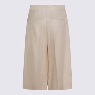 Max Mara Womens Shorts Beige _li