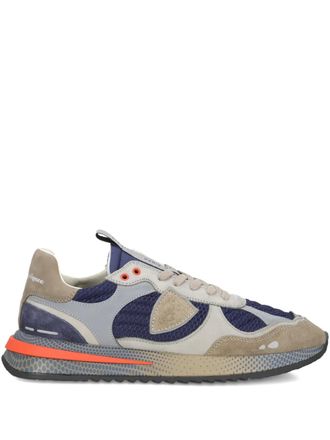 Philippe Model Olympique mesh-panelled sneakers - men - Nylon/Calf Leather/Fabric/Rubber - 40 - Blue