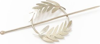Matr Boomie Kavya Hair Slide with Stick in Silver Fern at Nordstrom