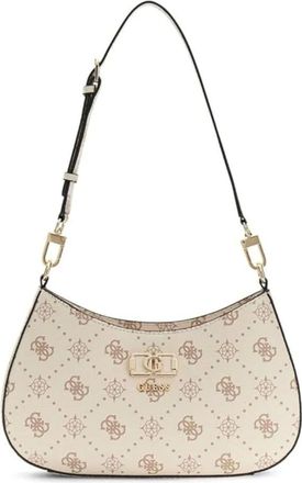 Guess Tassen, Dames, Wit, ONE Size, Emelie Logo Schoudertas