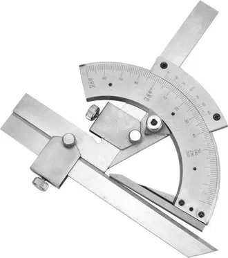 OEM Rapporteur DAngle &Agrave; Vernier - Acier Au Carbone - 0 A 320&deg; - R&eacute;solution 0,02&deg; - Pour Menuiserie Ma&ccedil;onnerie Construction - 1 Pi&egrave;ce
