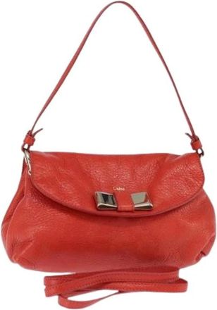 Chlo&eacute; Pre-owned Cross Body Bags, female, Red, Size: ONE SIZE Pre-owned Lily Shoulder bag