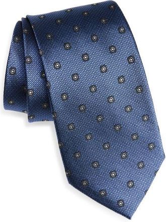Nordstrom Geometric Silk Tie in Light Blue at Nordstrom
