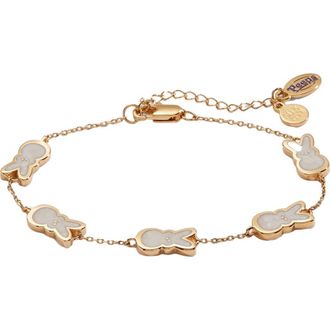 Alex and Ani Peeps Pearlized Bunny Bracelet in Gold at Nordstrom