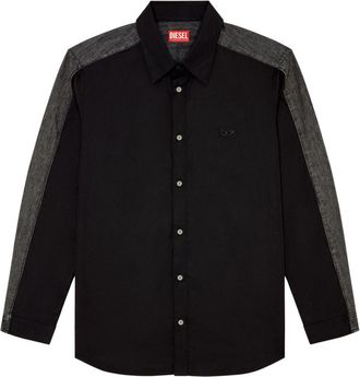 Diesel S-Simply-DNM cotton shirt - men - Cotton - 48 - Black